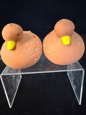 Vintage Holt Howard Duck Salt & Pepper Shakers Japan Terracotta Hand Painted MCM